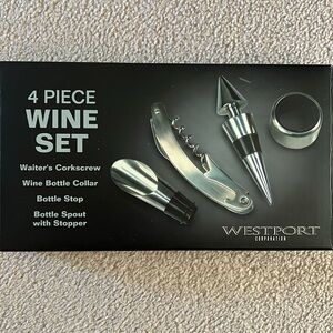 WESTPORT 4 piece wine set NWT